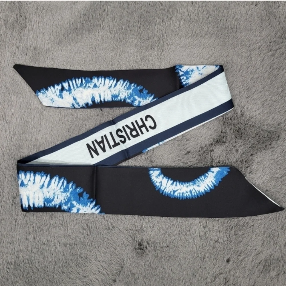 New Kaleidoscope Silk Skinny Scarf Twilly